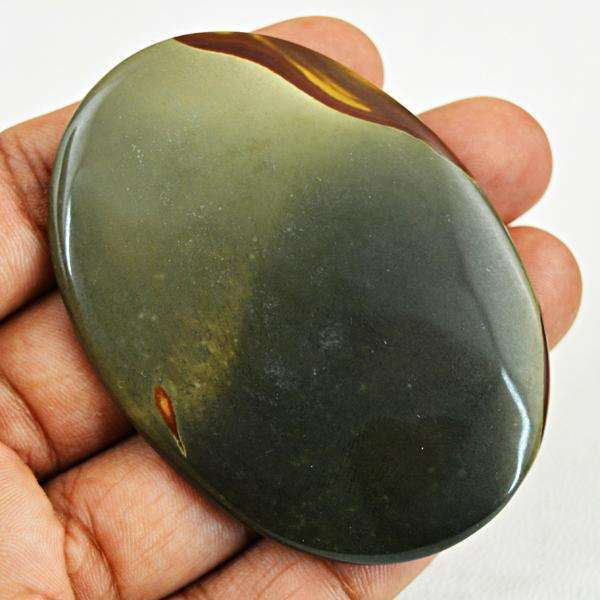 gemsmore:Genuine Oval Shape Polygram Jasper Untreated Loose Gemstone