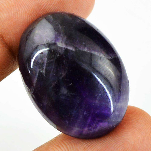 gemsmore:Genuine Oval Shape Purple Amethyst Untreated Loose Gemstone