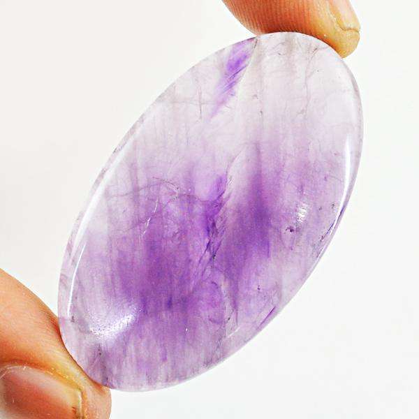 gemsmore:Genuine Oval Shape Purple Amethyst Untreated Loose Gemstone
