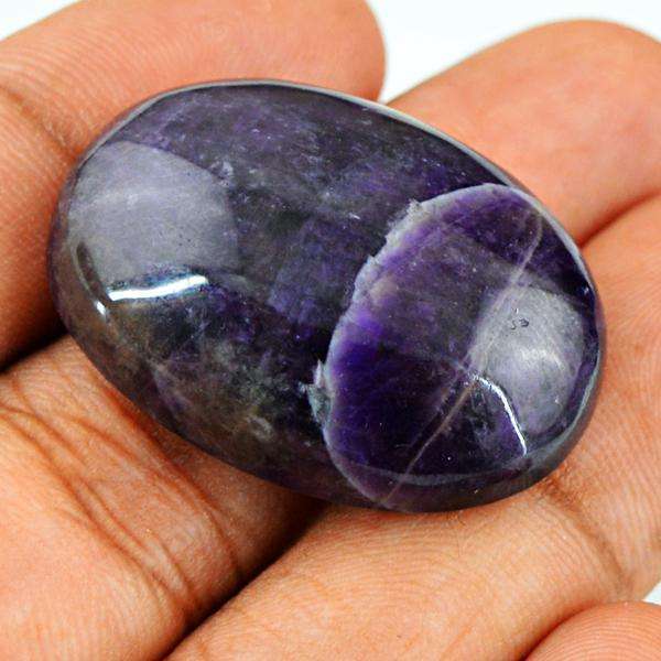 gemsmore:Genuine Oval Shape Purple Amethyst Untreated Loose Gemstone