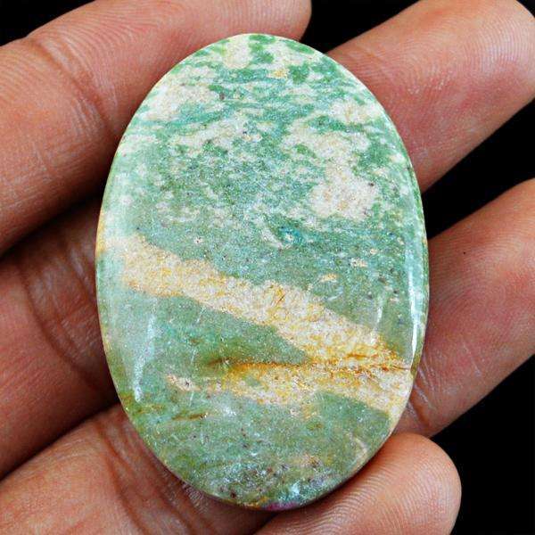 gemsmore:Genuine Oval Shape Ruby Zoisite Untreated Loose Gemstone