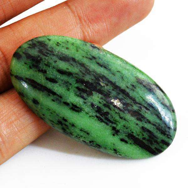 gemsmore:Genuine Oval Shape Ruby Zoisite Untreated Loose Gemstone