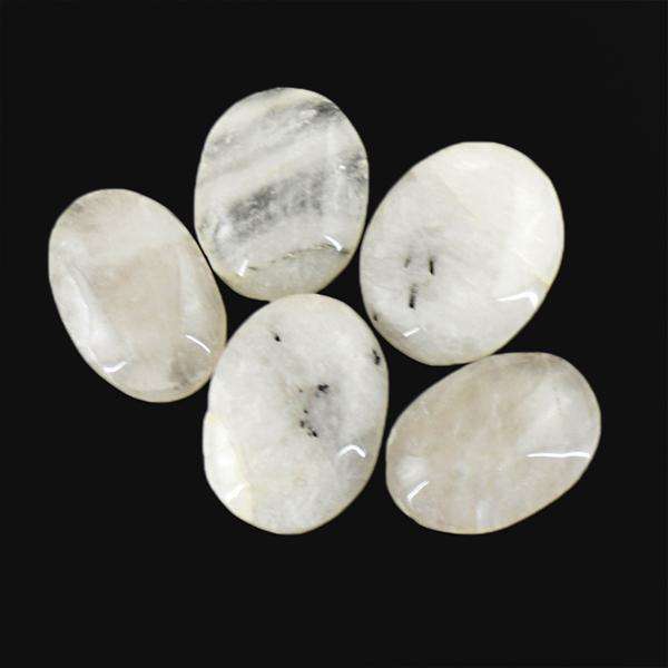 gemsmore:Genuine Oval Shape Rutile Quartz Untreated Loose Gemstone Lot