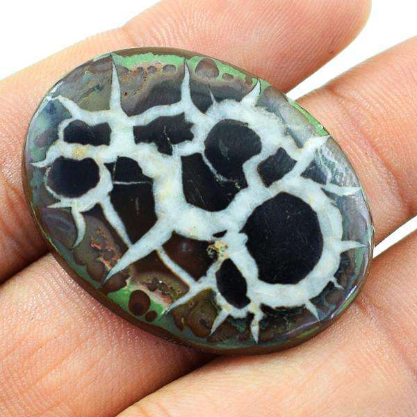 gemsmore:Genuine Oval Shape Septarian Agate Untreated Loose Gemstone