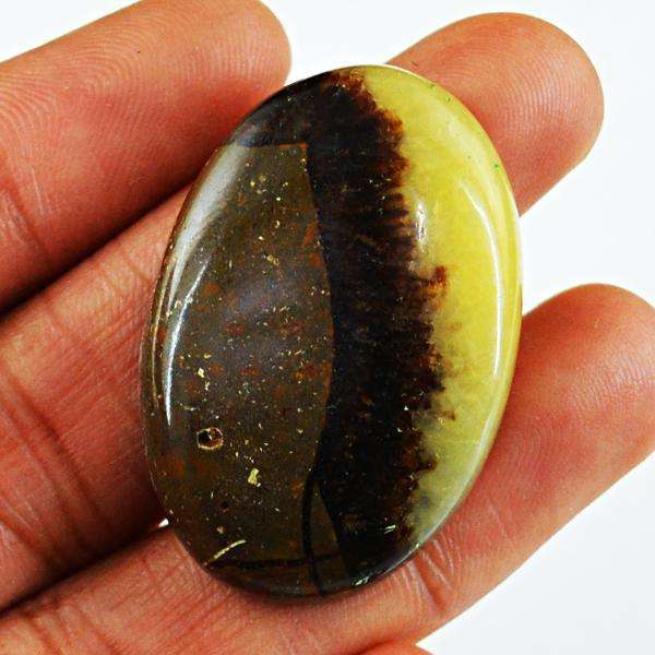 gemsmore:Genuine Oval Shape Septarian Agate Untreated Loose Gemstone