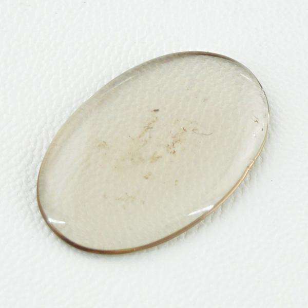 gemsmore:Genuine Oval Shape Smoky Quartz Untreated Loose Gemstone