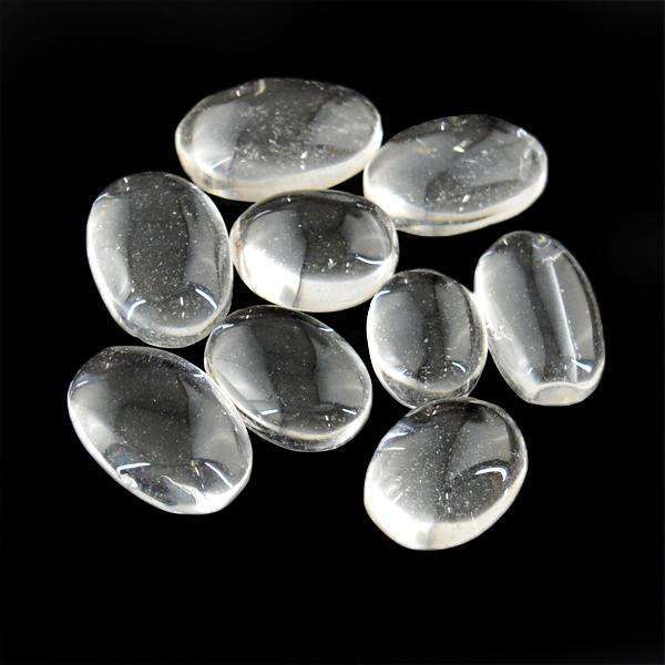 gemsmore:Genuine Oval Shape White Quartz Untreated Loose Gemstone Lot