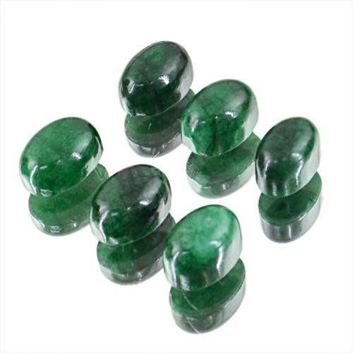 gemsmore:Genuine Oval Shaped Emerald Gemstone Lot