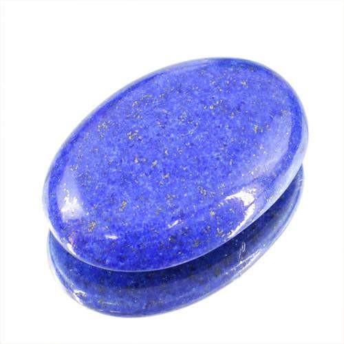 gemsmore:Genuine Oval Shaped Lapis Lazuli Gemstone