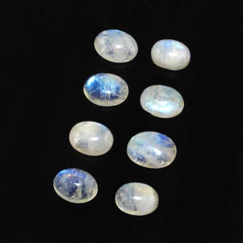 gemsmore:Genuine Oval Shaped Moonstone Gemstone Lot