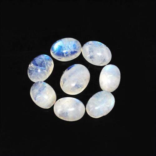 gemsmore:Genuine Oval Shaped Moonstone Gemstone Lot