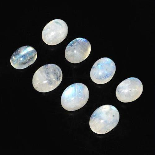 gemsmore:Genuine Oval Shaped Moonstone Gemstone Lot