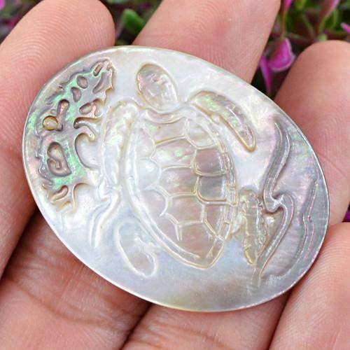gemsmore:Genuine Oval Shaped Mother Pearl Shell