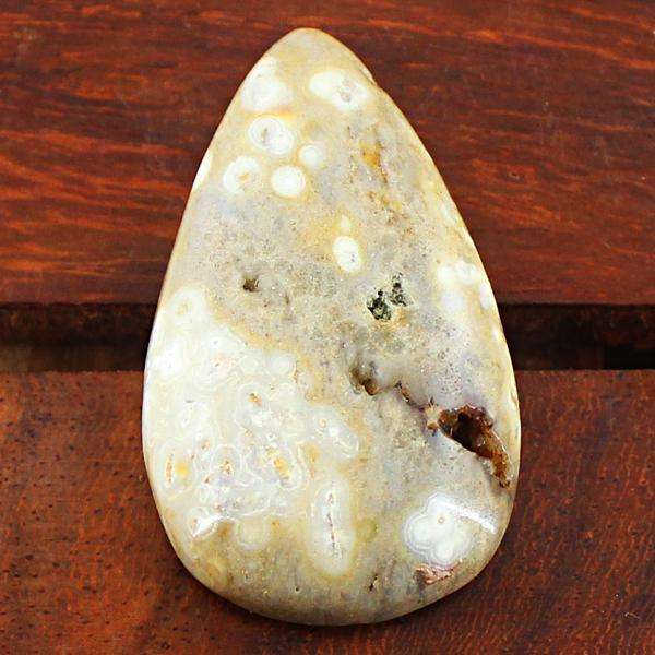 gemsmore:Genuine Pear Shape Ocean Jasper Untreated Loose Gemstone