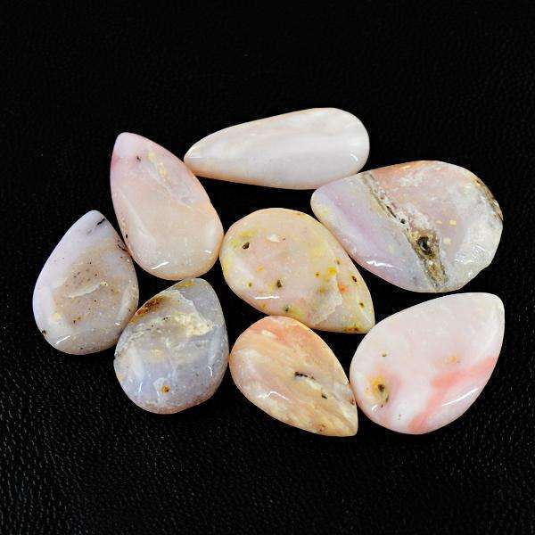 gemsmore:Genuine Pear Shape Pink Australian Opal Untreated Loose Gemstone Lot
