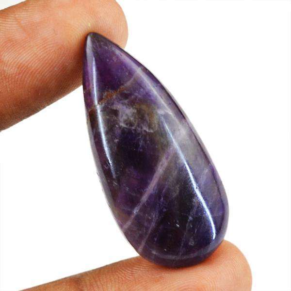 gemsmore:Genuine Pear Shape Purple Amethyst Untreated Loose Gemstone