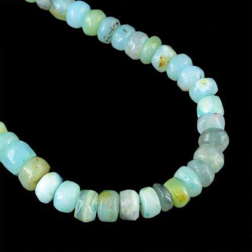 gemsmore:Genuine Peruvian Opal Beads Necklace
