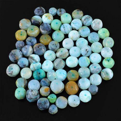 gemsmore:Genuine Peruvian Opal Drilled Beads Lot