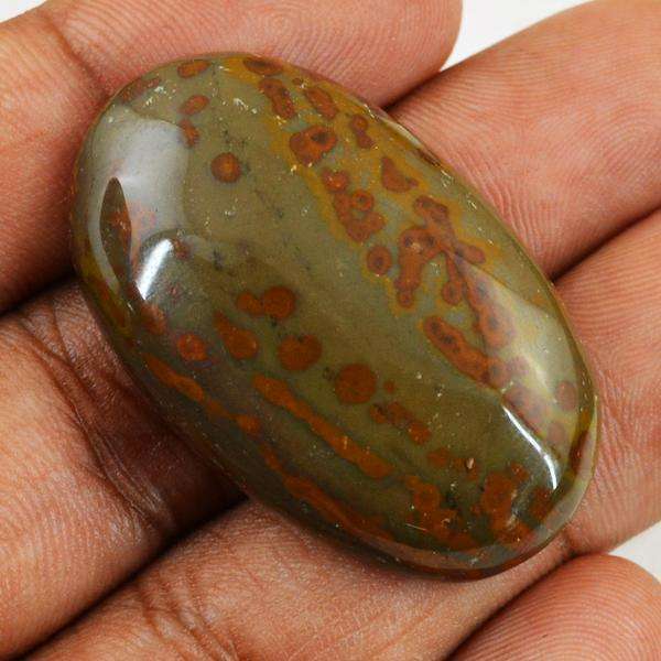 gemsmore:Genuine Picasso Jasper Oval Shape Untreated Loose Gemstone