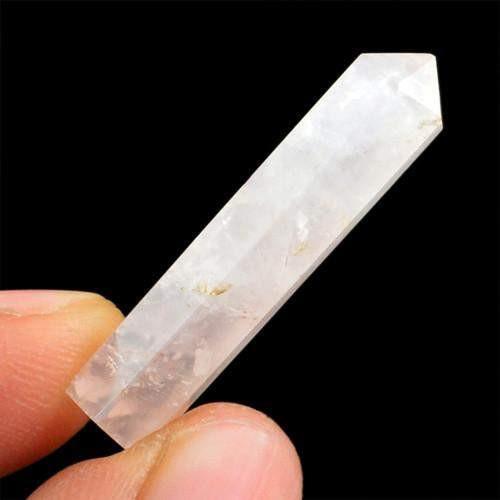 gemsmore:Genuine Pink Rose Quartz Healing Point