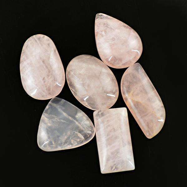 gemsmore:Genuine Pink Rose Quartz  Loose Gemstone Lot