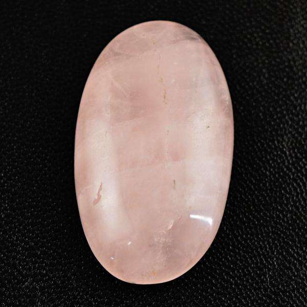 gemsmore:Genuine Pink Rose Quartz Oval Shape Loose  Gemstone