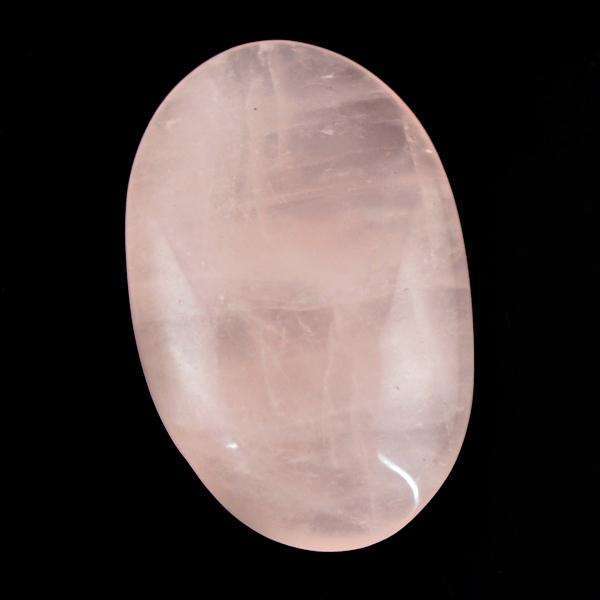 gemsmore:Genuine Pink Rose Quartz Oval Shape Loose  Gemstone