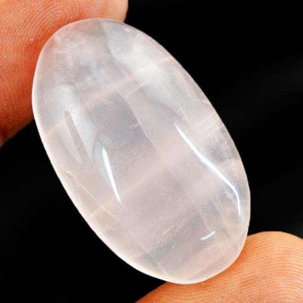 gemsmore:Genuine Pink Rose Quartz Oval Shape Untreated Loose Gemstone