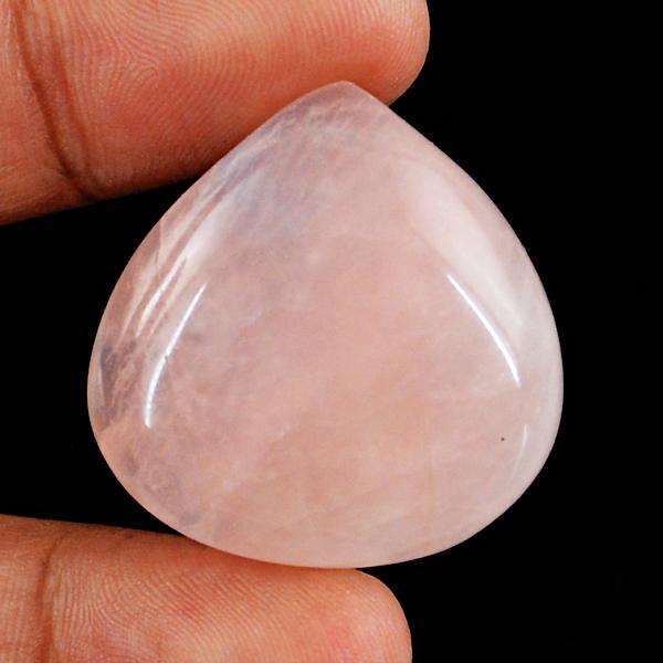 gemsmore:Genuine  Pink Rose Quartz Pear Shape Loose  Gemstone