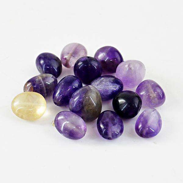 gemsmore:Genuine Purple Amethyst Drilled Beads Lot