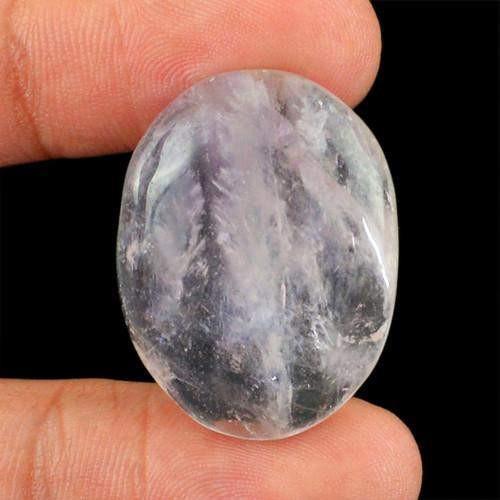 gemsmore:Genuine Purple Amethyst Oval Shaped Gemstone