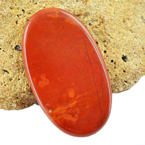 gemsmore:Genuine Red Jasper Oval Shape Loose Gemstone