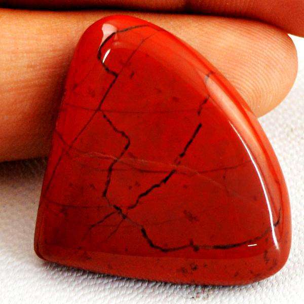 gemsmore:Genuine Red Jasper Pear Shape Untreated Loose Gemstone