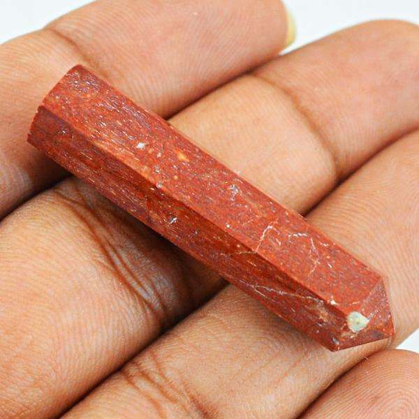gemsmore:Genuine Red Jasper Untreated Crystal Healing Point