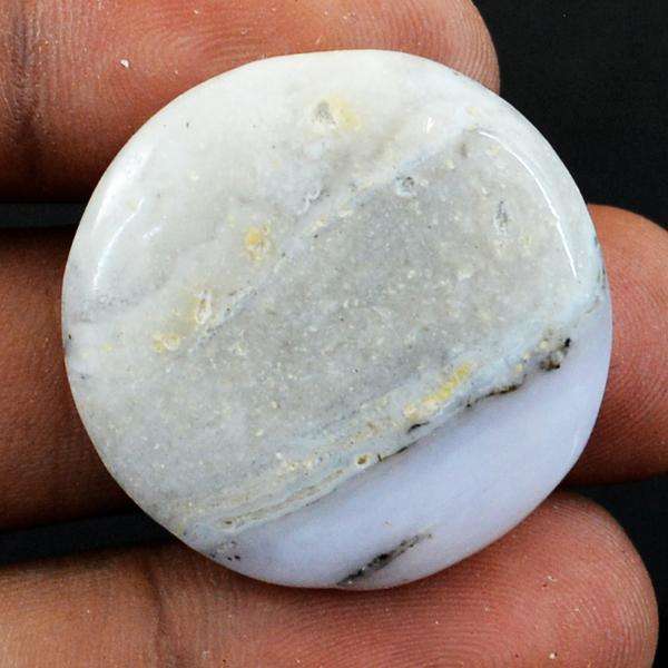 gemsmore:Genuine Round Shape Pink Australian Opal Loose Gemstone