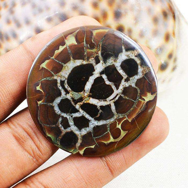 gemsmore:Genuine Round Shape Septarian Agate Untreated Loose Gemstone