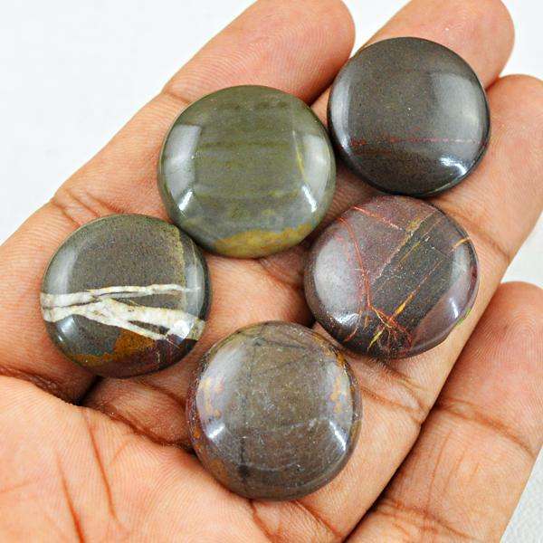 gemsmore:Genuine Septarian Agate Round Shape Loose Gemstone Lot