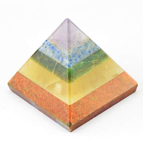 gemsmore:Genuine Seven Chakra Healing Pyramid