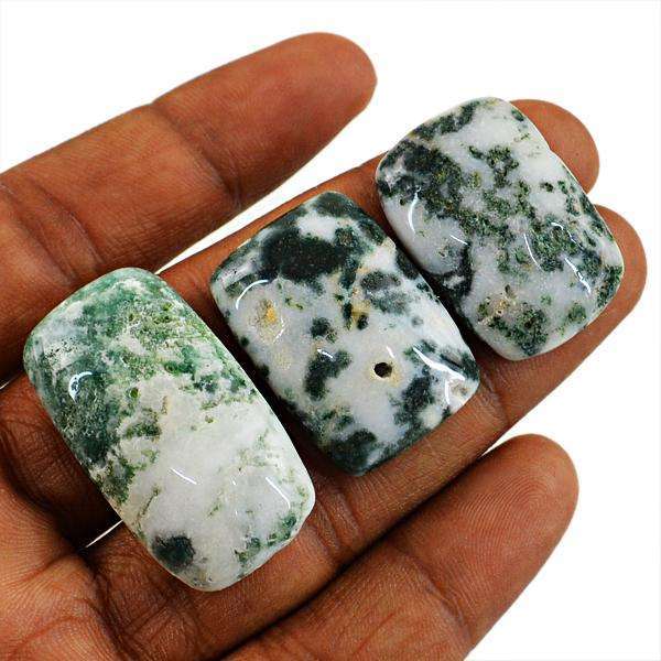 gemsmore:Genuine Tree Agate Untreated Loose Gemstone Lot