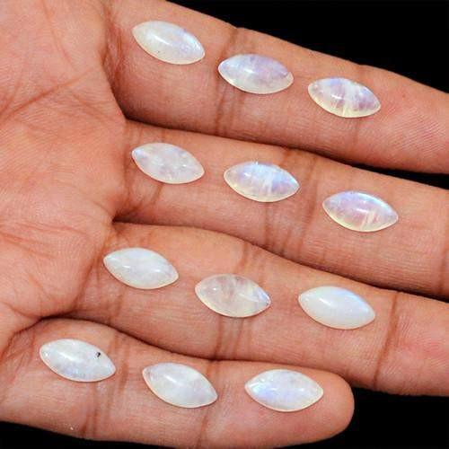 gemsmore:Genuine Untreated Blue Color Change Moonstone Gemstone Lot