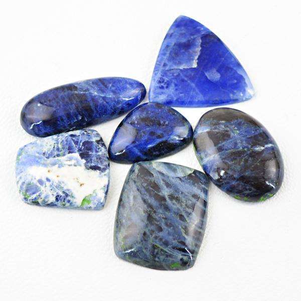gemsmore:Genuine Untreated Blue Sodalite Loose Gemstone Lot