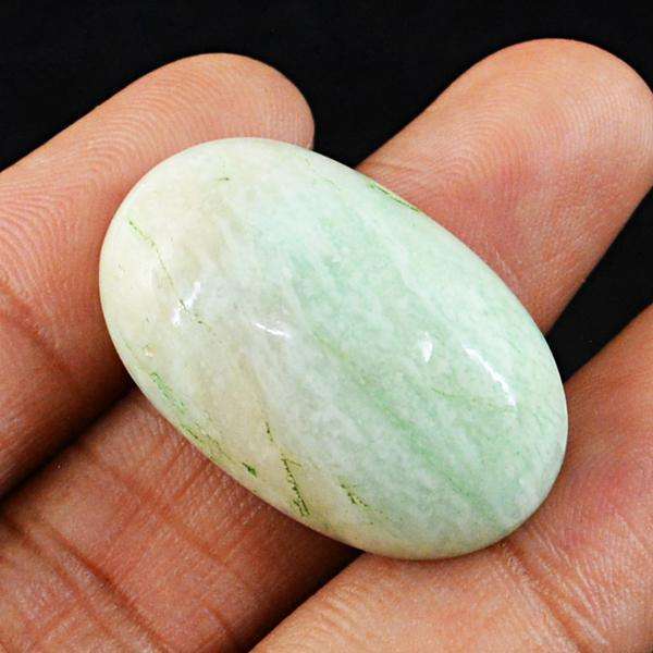 gemsmore:Genuine Untreated  Oval Shape Amazonite Loose Gemstone