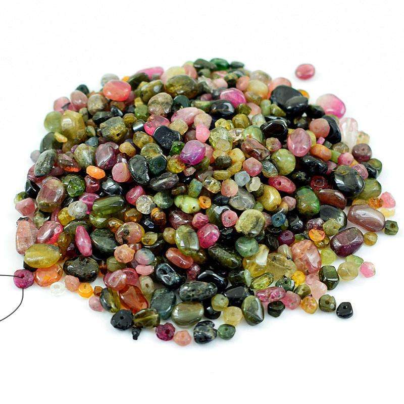 gemsmore:Genuine Watermelon Tourmaline Drilled Beads Lot