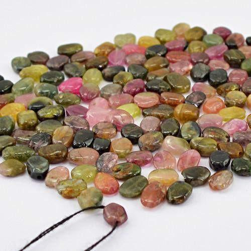 gemsmore:Genuine Watermelon Tourmaline Drilled Beads Lot