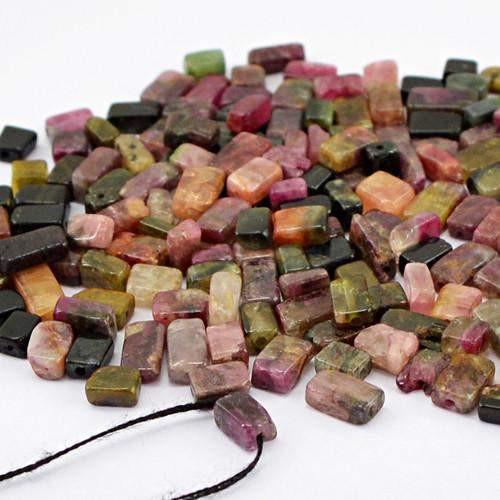 gemsmore:Genuine Watermelon Tourmaline Drilled Beads Lot