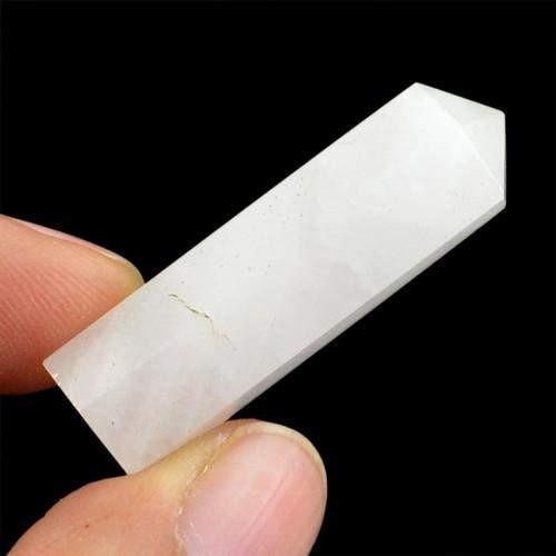 gemsmore:Genuine White Agate Healing Point