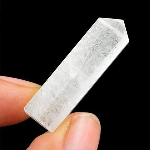 gemsmore:Genuine White Quartz Untreated Healing Point