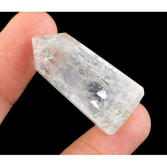 gemsmore:Genuine White Quartz Untreated Healing Point