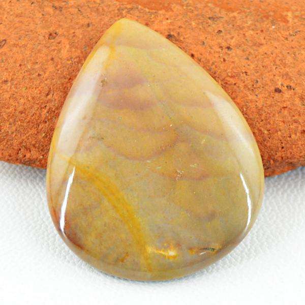 gemsmore:Genuine Willow Creek Jasper Pear Shape Untreated Loose Gemstone