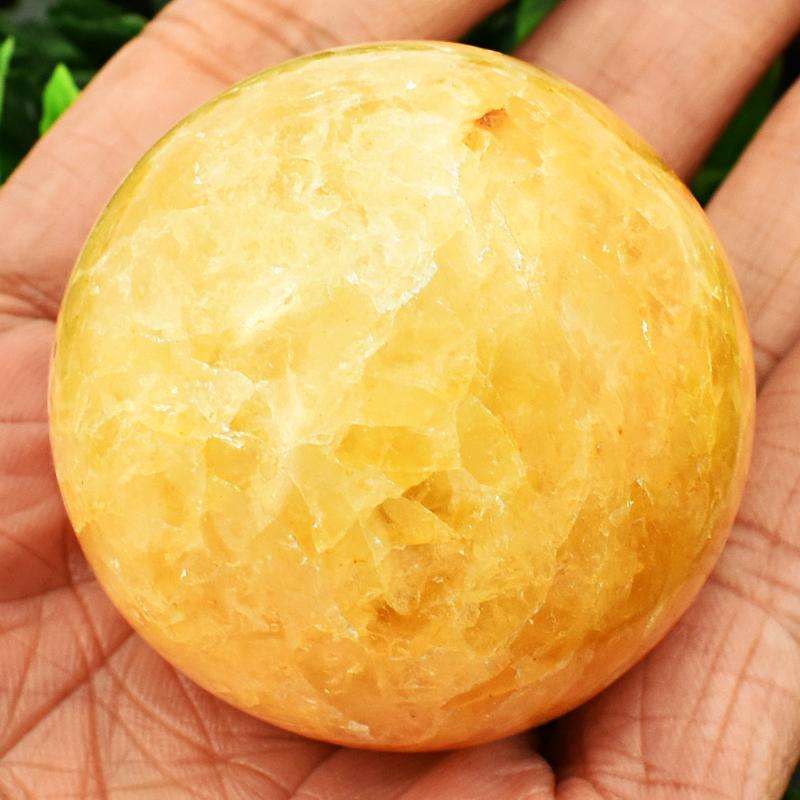 gemsmore:Genuine Yellow Aventurine Carved Healing Sphere